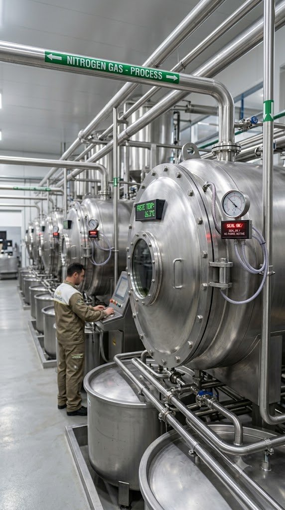 Cold extraction equipment for extra virgin olive oil production below 27 degrees Celsius